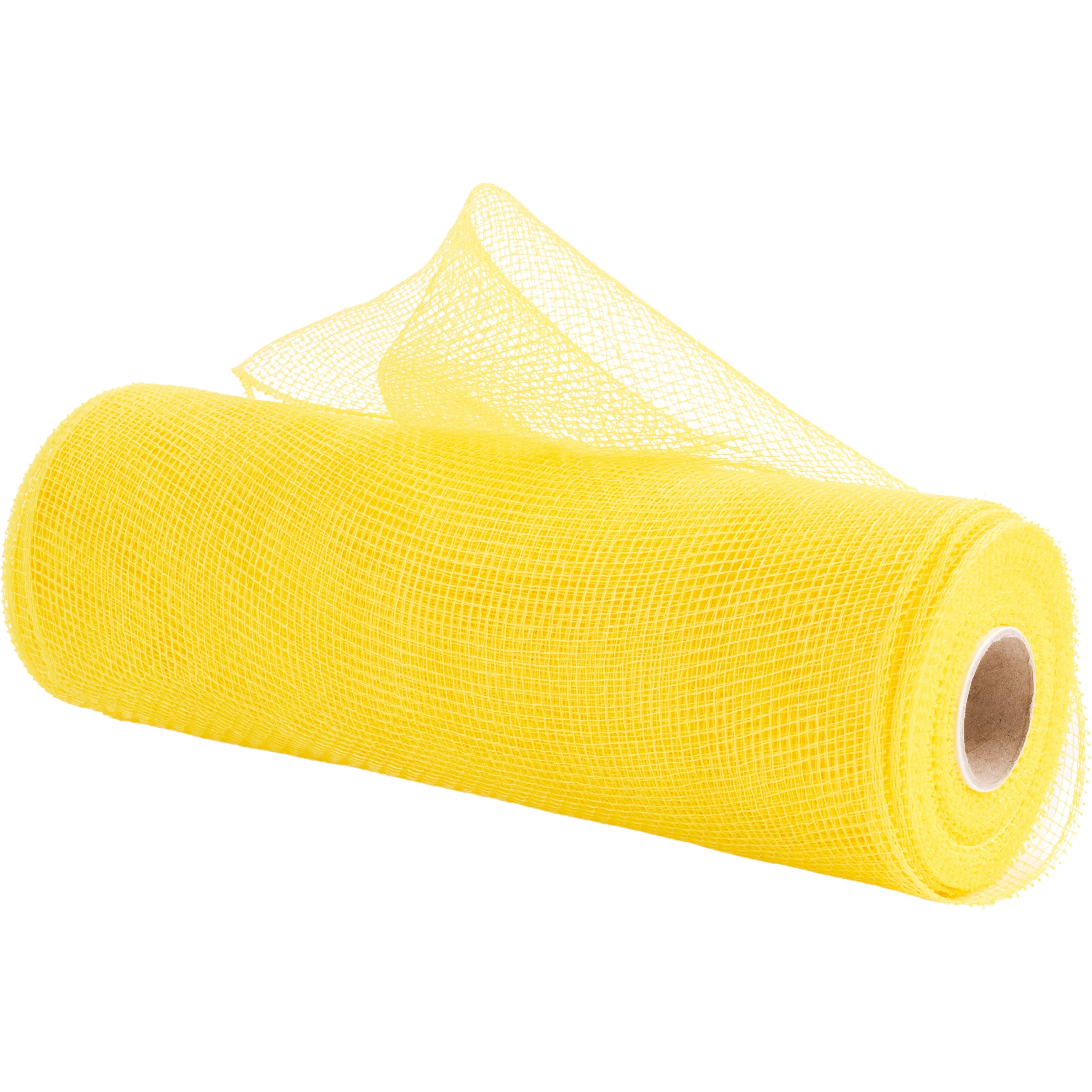 Shop For 10" Yellow Poly Deco Mesh Ribbon (10 Yards)