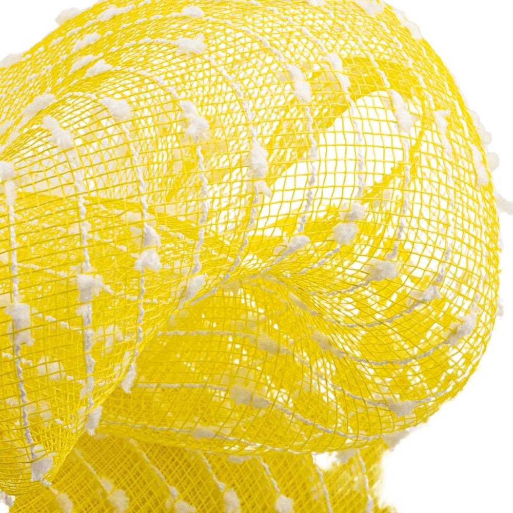 Shop For 10" Yellow Snowdrift Deco Mesh Ribbon (10 Yards) at Michelle's aDOORable Creations
