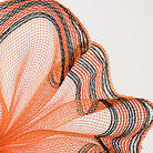 Shop For 10.5" Border Stripe Metallic Mesh Ribbon: Orange/Black (10 Yards) at Michelle's aDOORable Creations