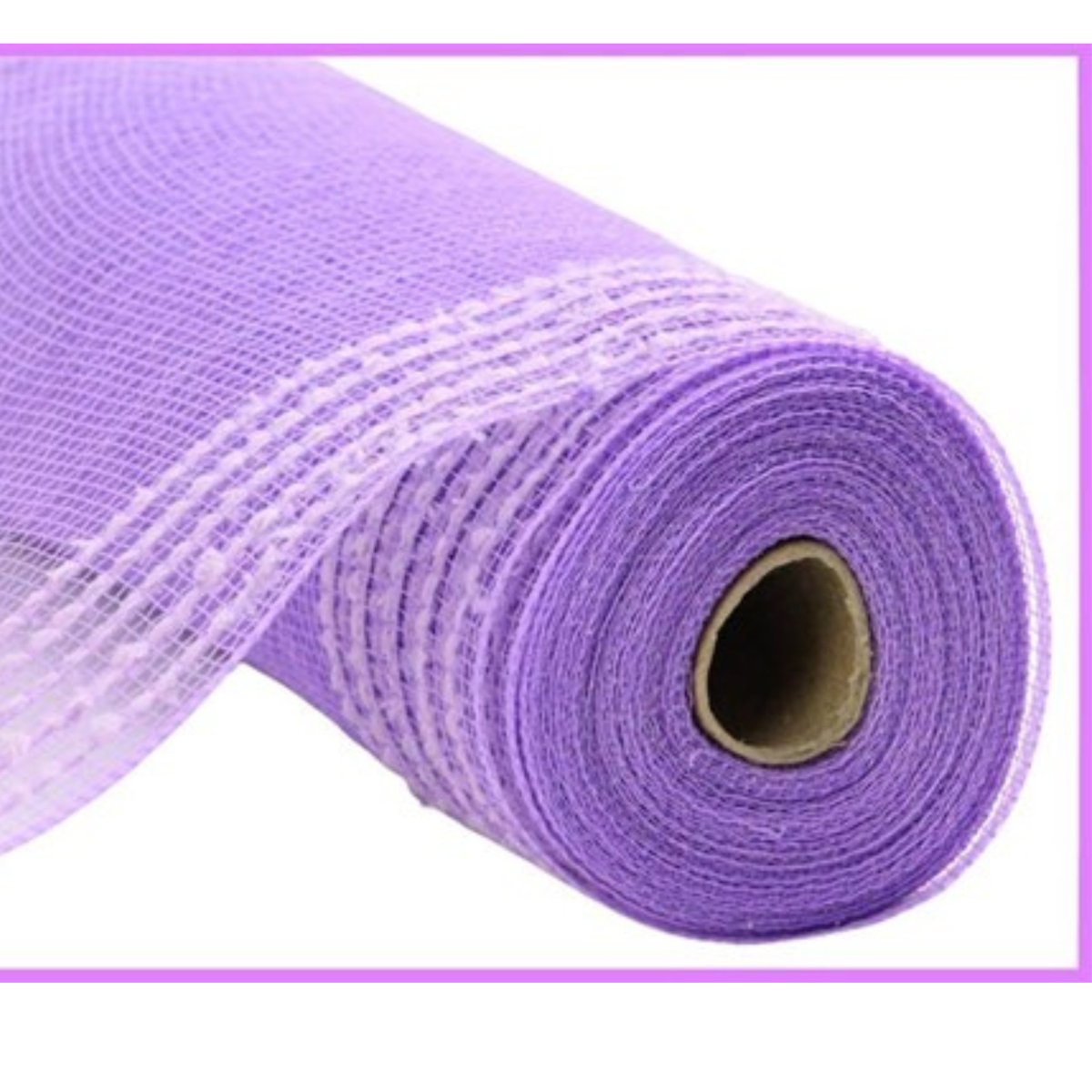 Shop For 10.5" Drift Wide Border Deco Mesh Ribbon: Lavender (10 Yards)