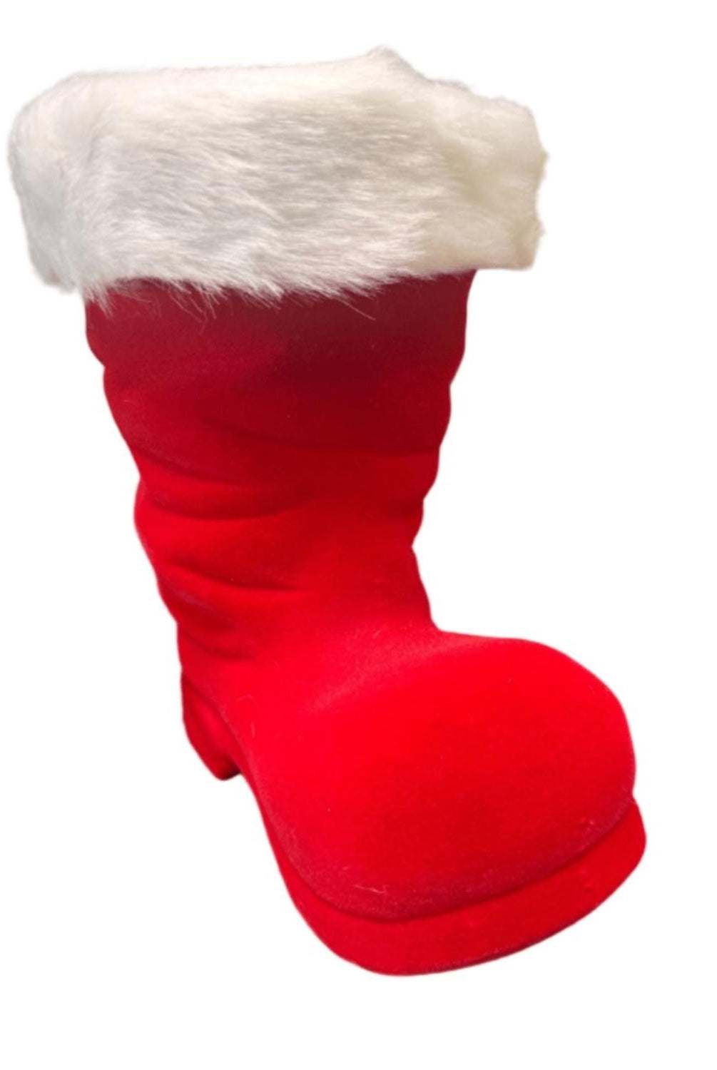 10.5" Red Flocked Boot