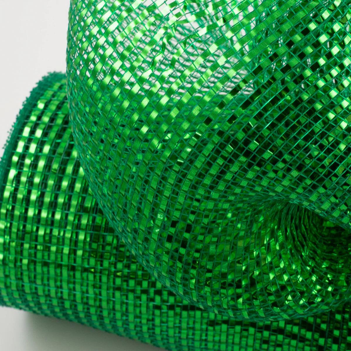 Shop For 10in Deluxe Wide Foil Mesh Roll: Emerald Green (10 Yards)