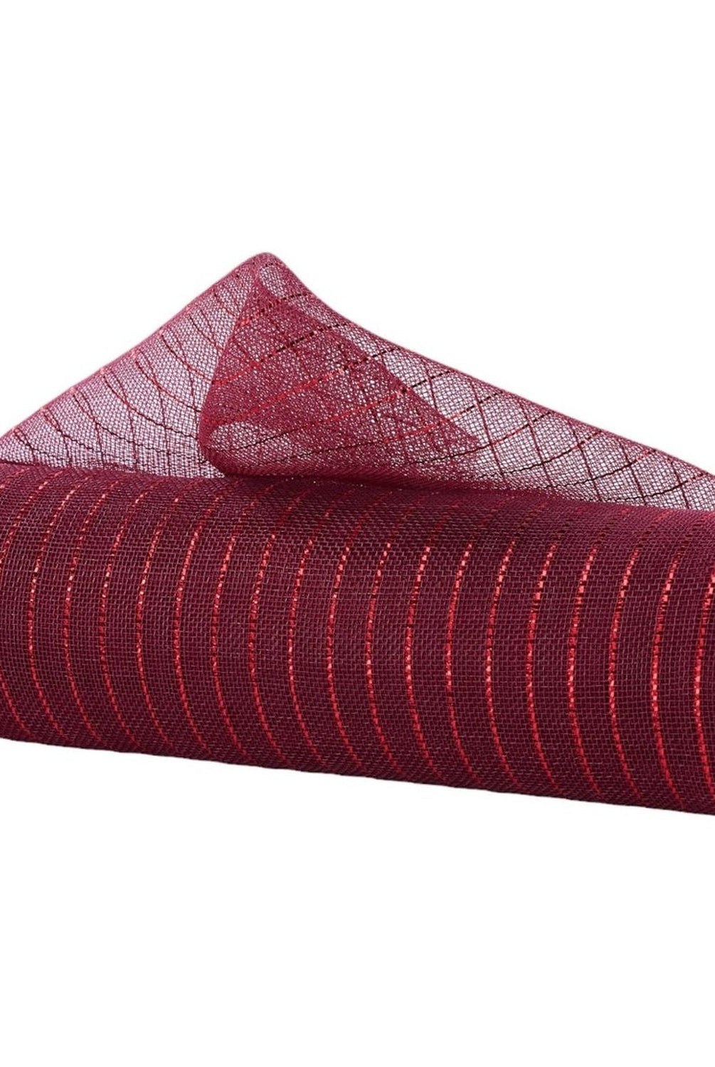 Shop For 10in Fine Weave Metallic Mesh: Burgundy/Red (10 Yards)