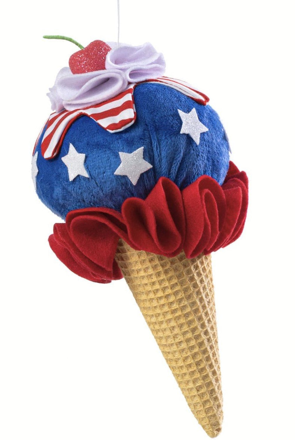 Shop For 10in Patriotic Ice Cream Cone Ornament
