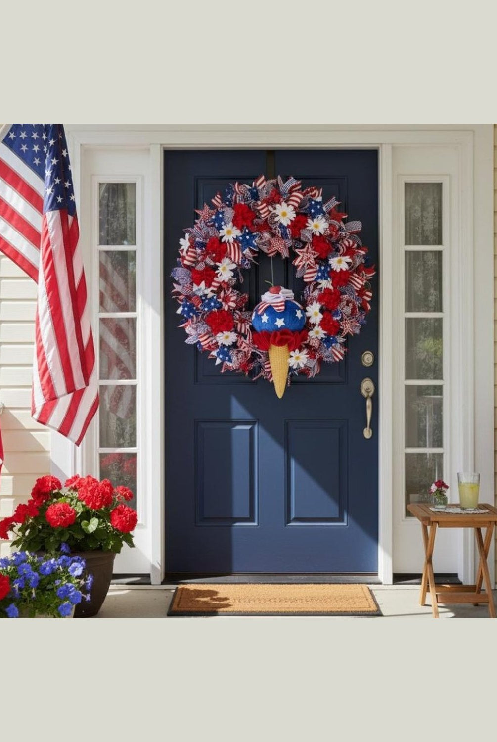 Shop For 10in Patriotic Ice Cream Cone Ornament