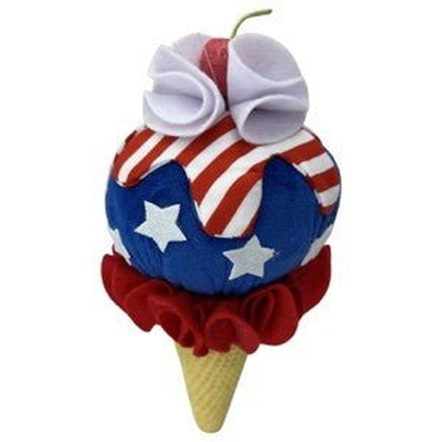 10in Patriotic Ice Cream Cone Ornament