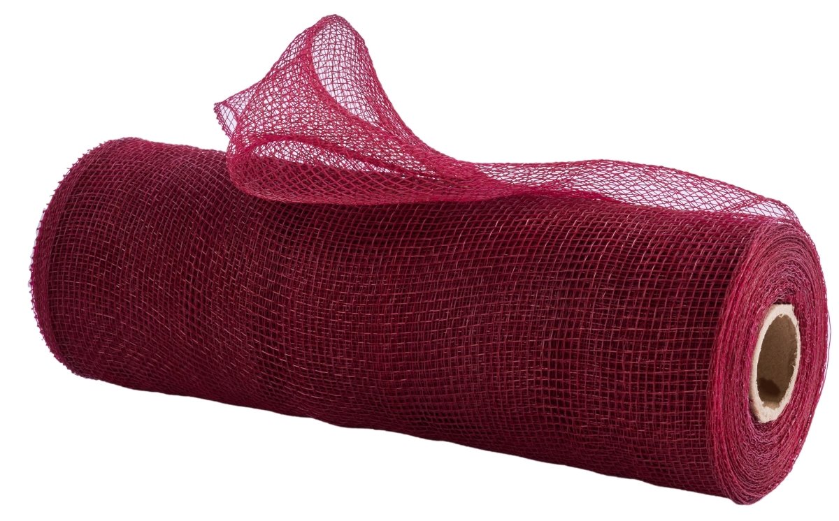 Shop For 10in Poly Deco Mesh: Burgundy (10 Yards)