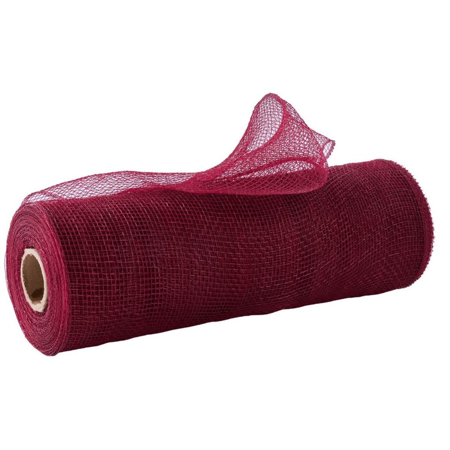Shop For 10in Poly Deco Mesh: Burgundy (10 Yards)