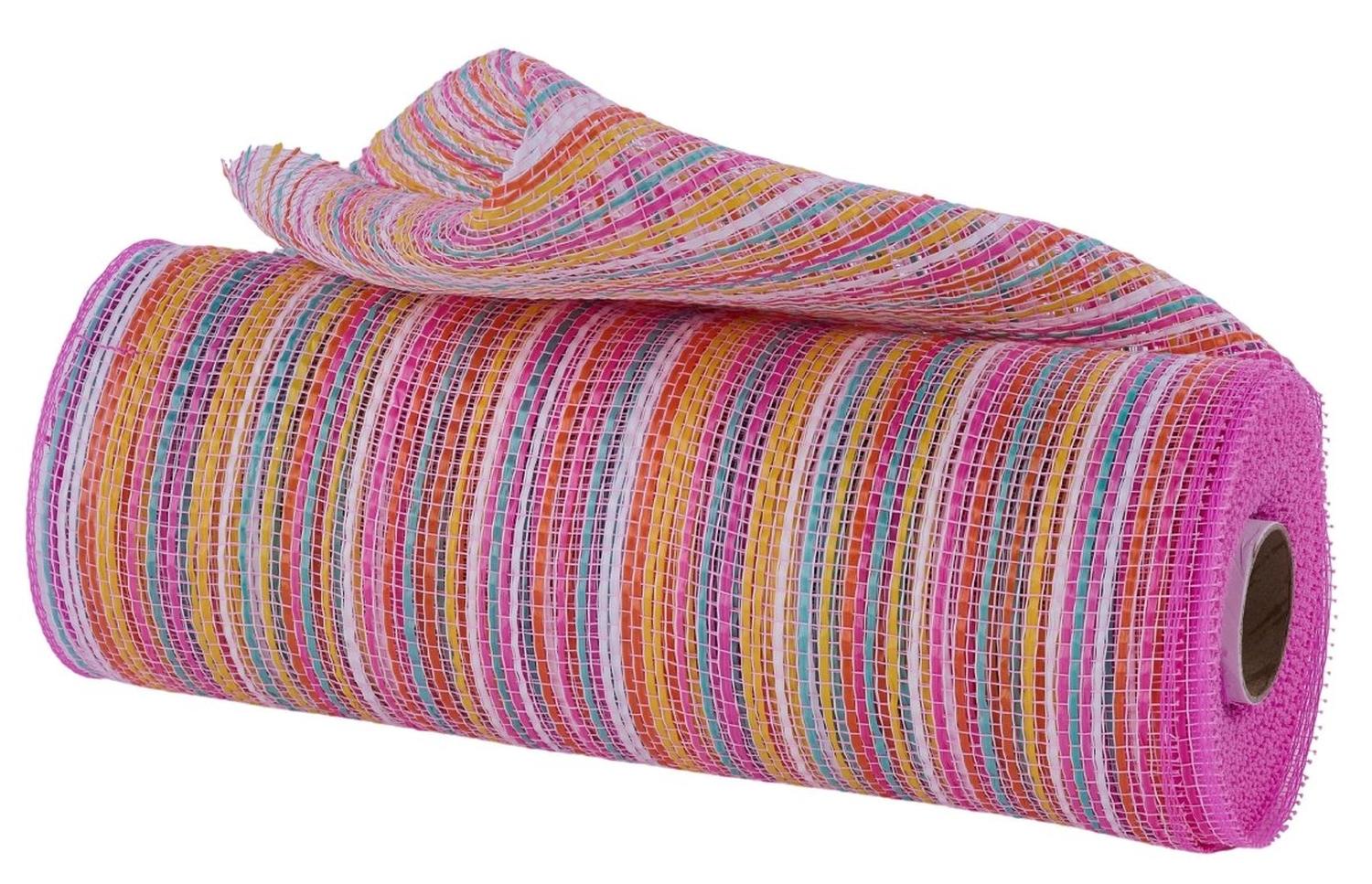 10in Vertical Wide Strip Mesh: Multicolor Brights (10 Yards)