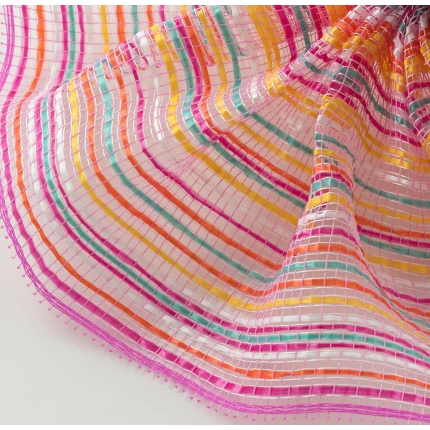 10in Vertical Wide Strip Mesh: Multicolor Brights (10 Yards)