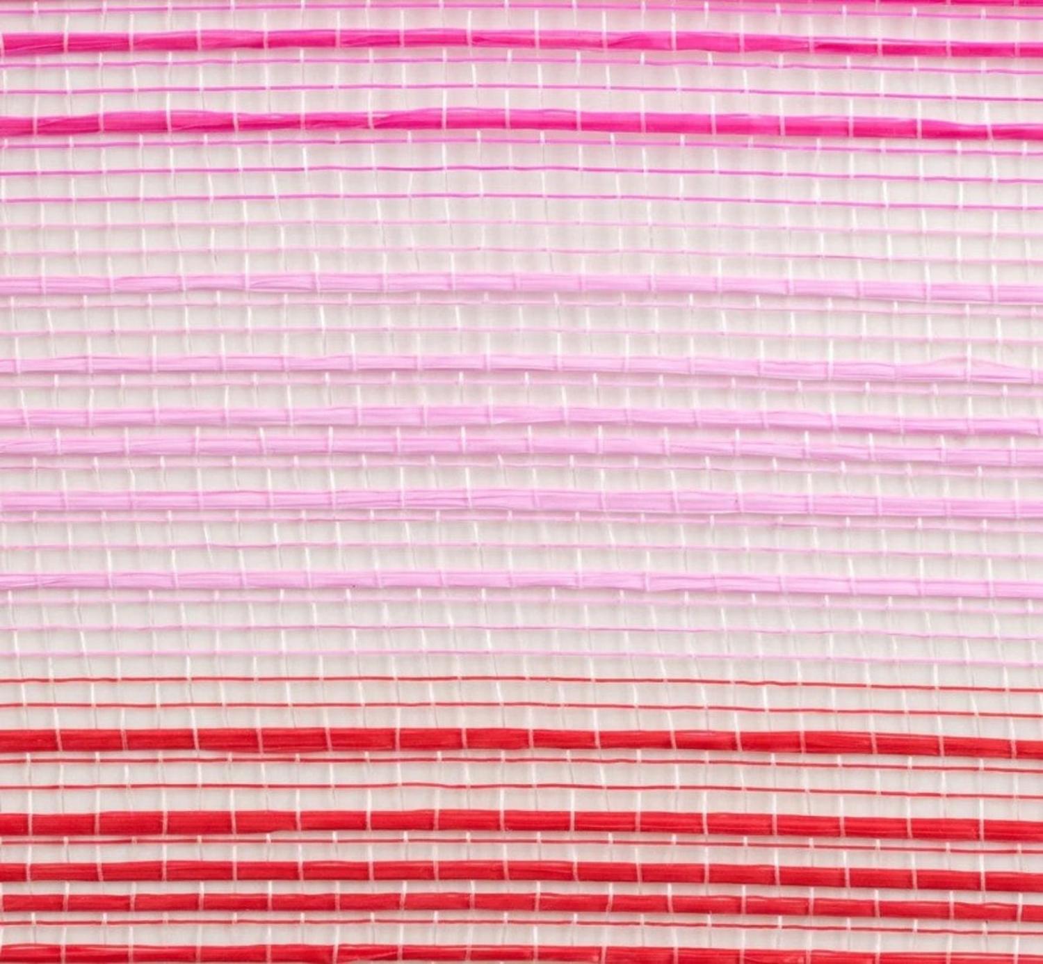 10in Wide Vertical Strip Mesh: Pink, Hot Pink & Red