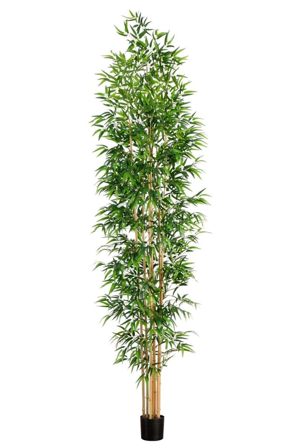 11’ Artificial Bamboo Tree with Real Bamboo Trunks