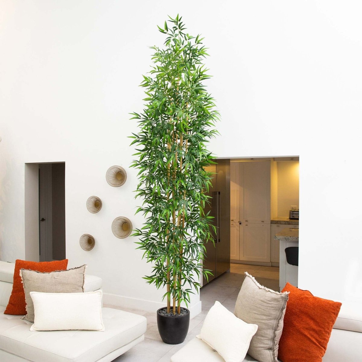 Shop For 11’ Artificial Bamboo Tree with Real Bamboo Trunks
