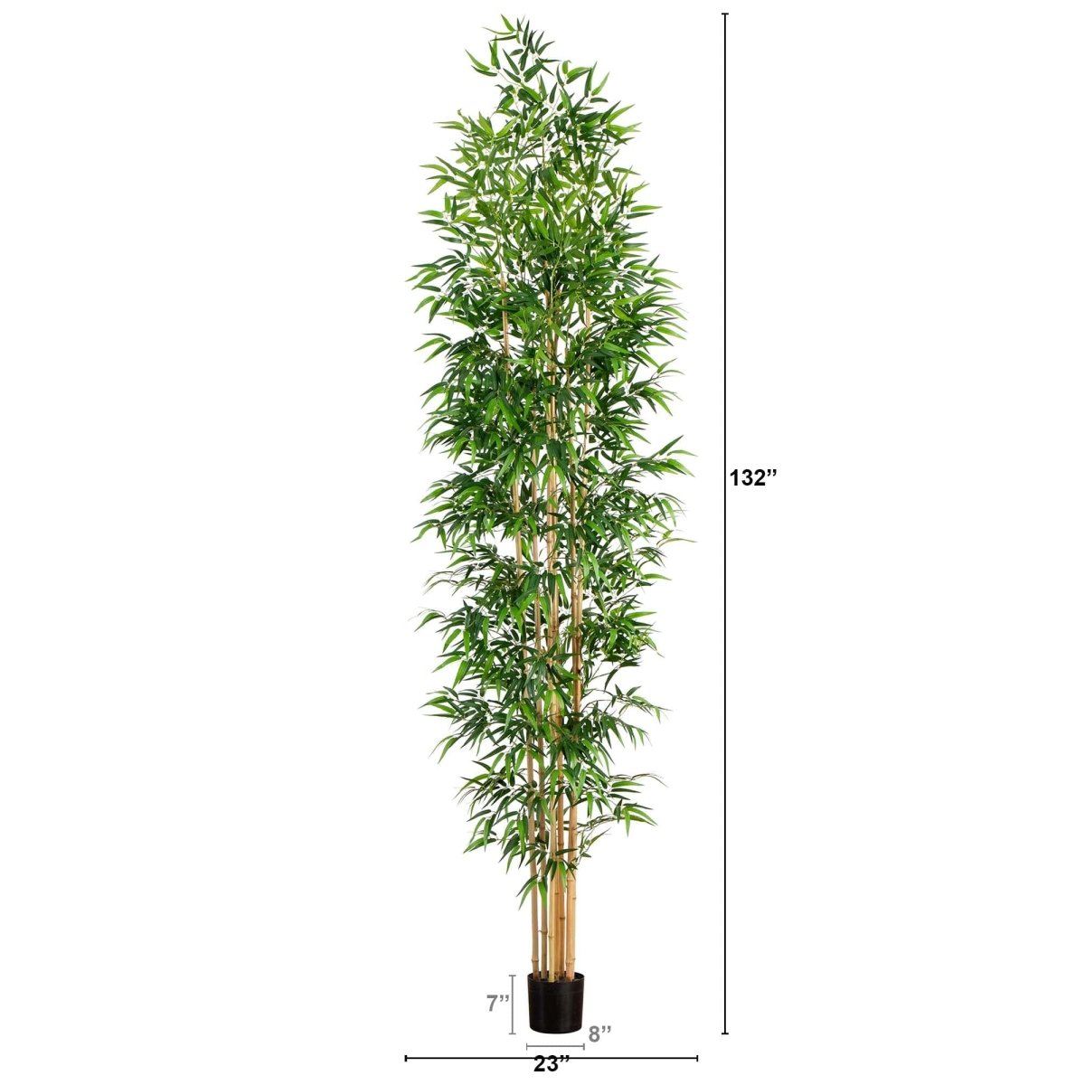 Shop For 11’ Artificial Bamboo Tree with Real Bamboo Trunks