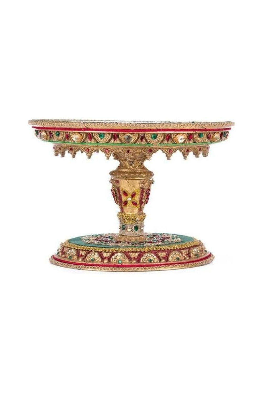 11" Christmas Castle Cake Plate