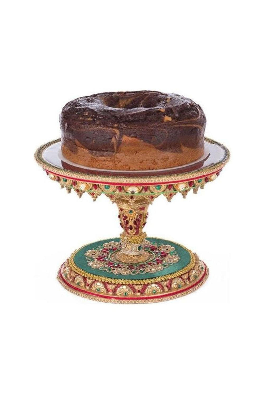 11" Christmas Castle Cake Plate