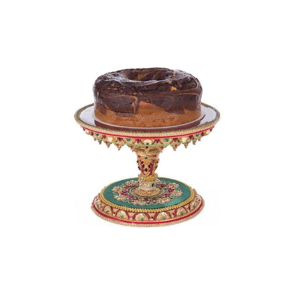 Shop For 11" Christmas Castle Cake Plate