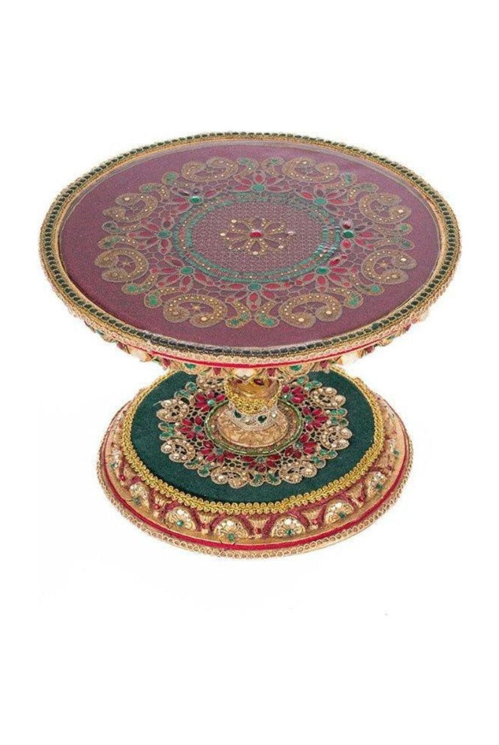 11" Christmas Castle Cake Plate