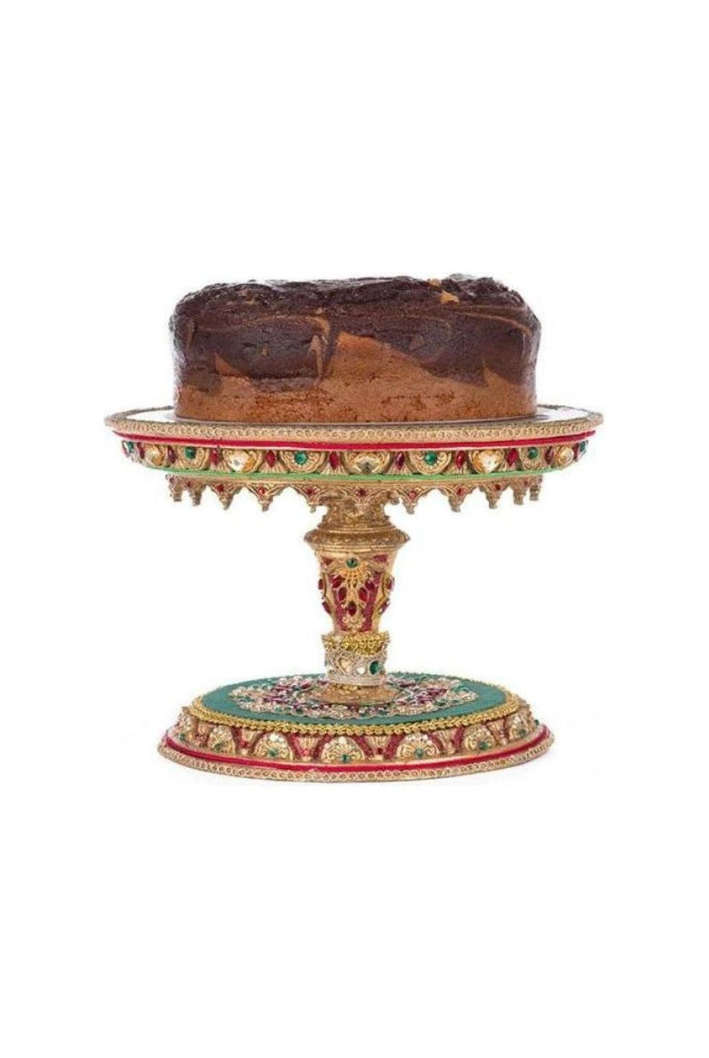 11" Christmas Castle Cake Plate