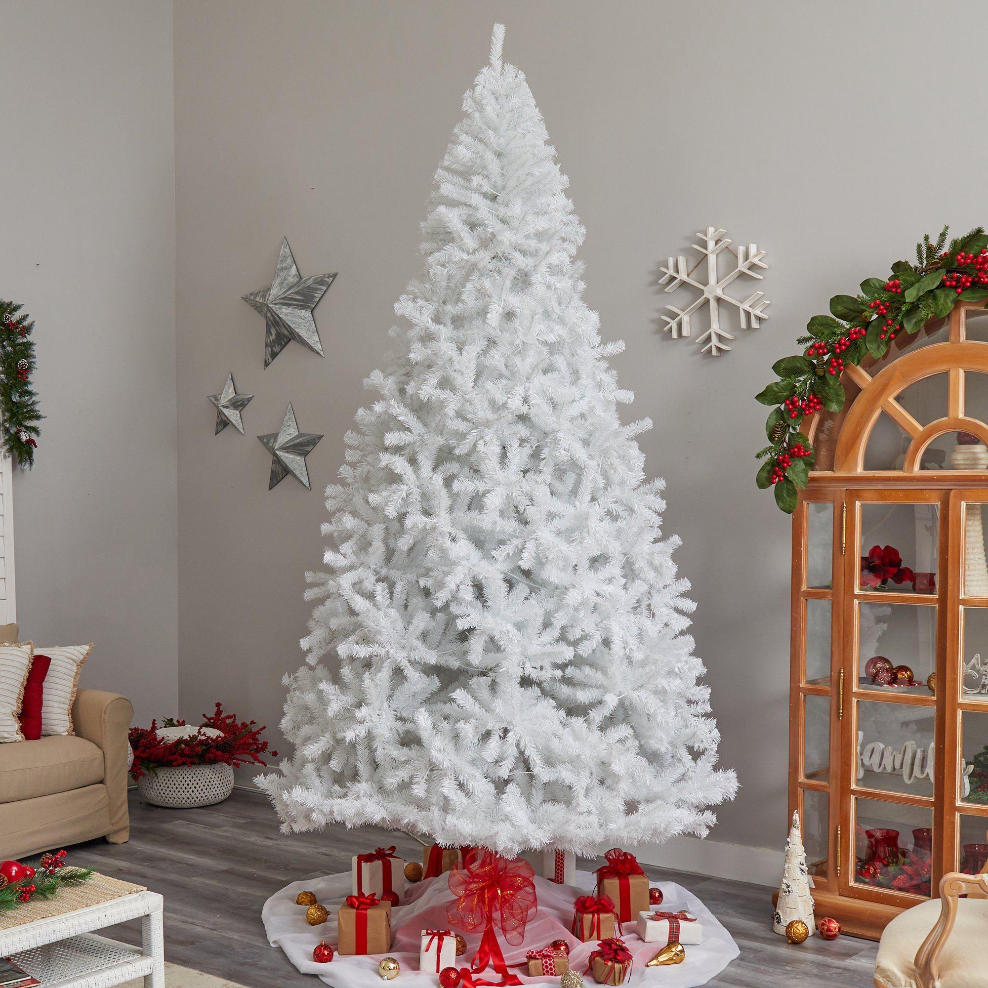Shop For 11' White Artificial Christmas Tree