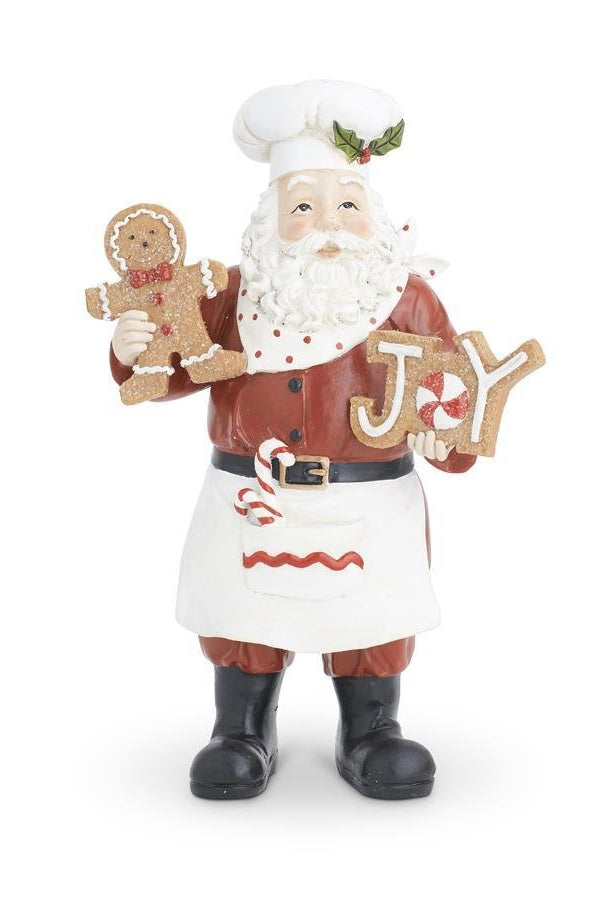 Shop For 11.5in Resin Chef Santa Holding Cookies