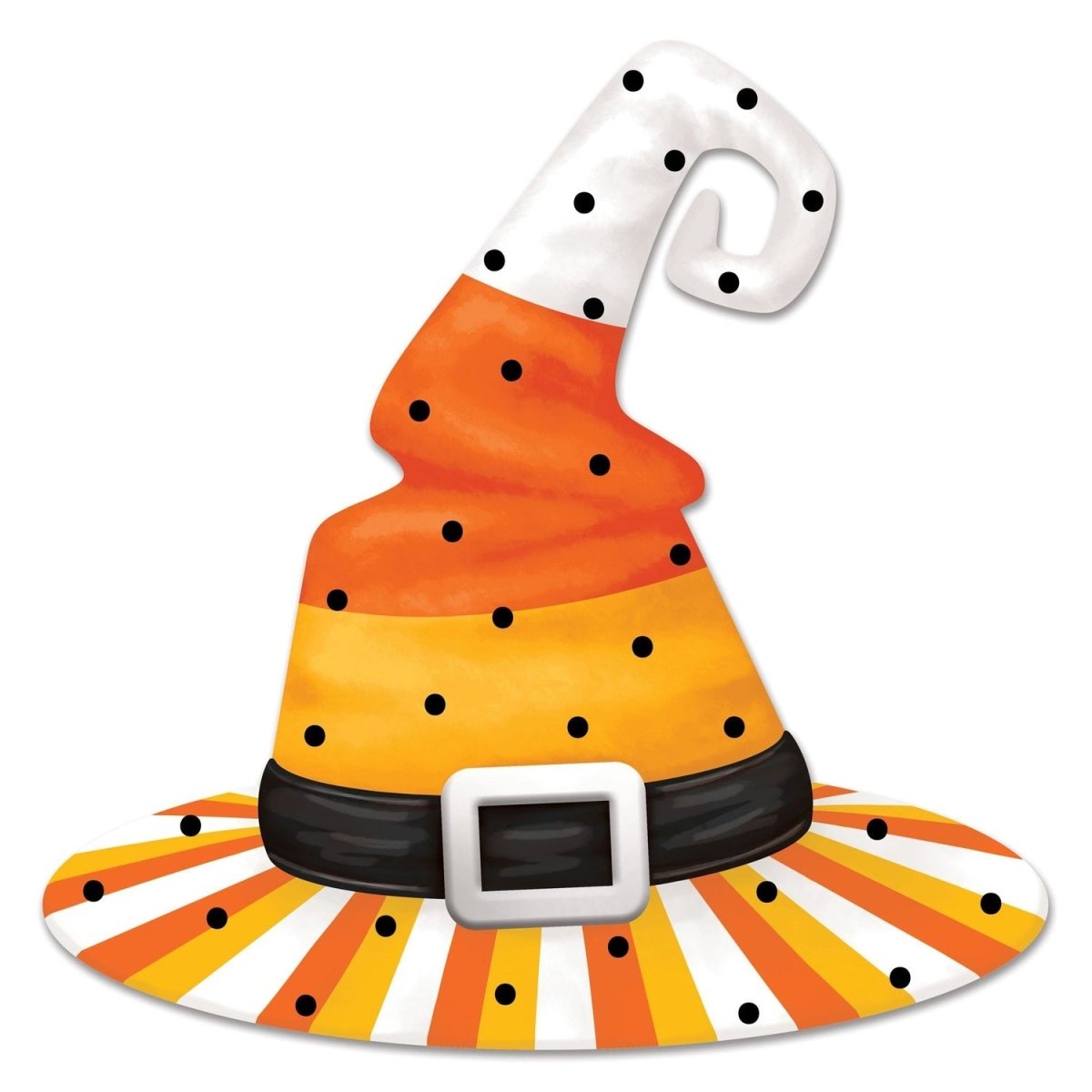 Shop For 12" Embossed Candy Corn Witch Hat