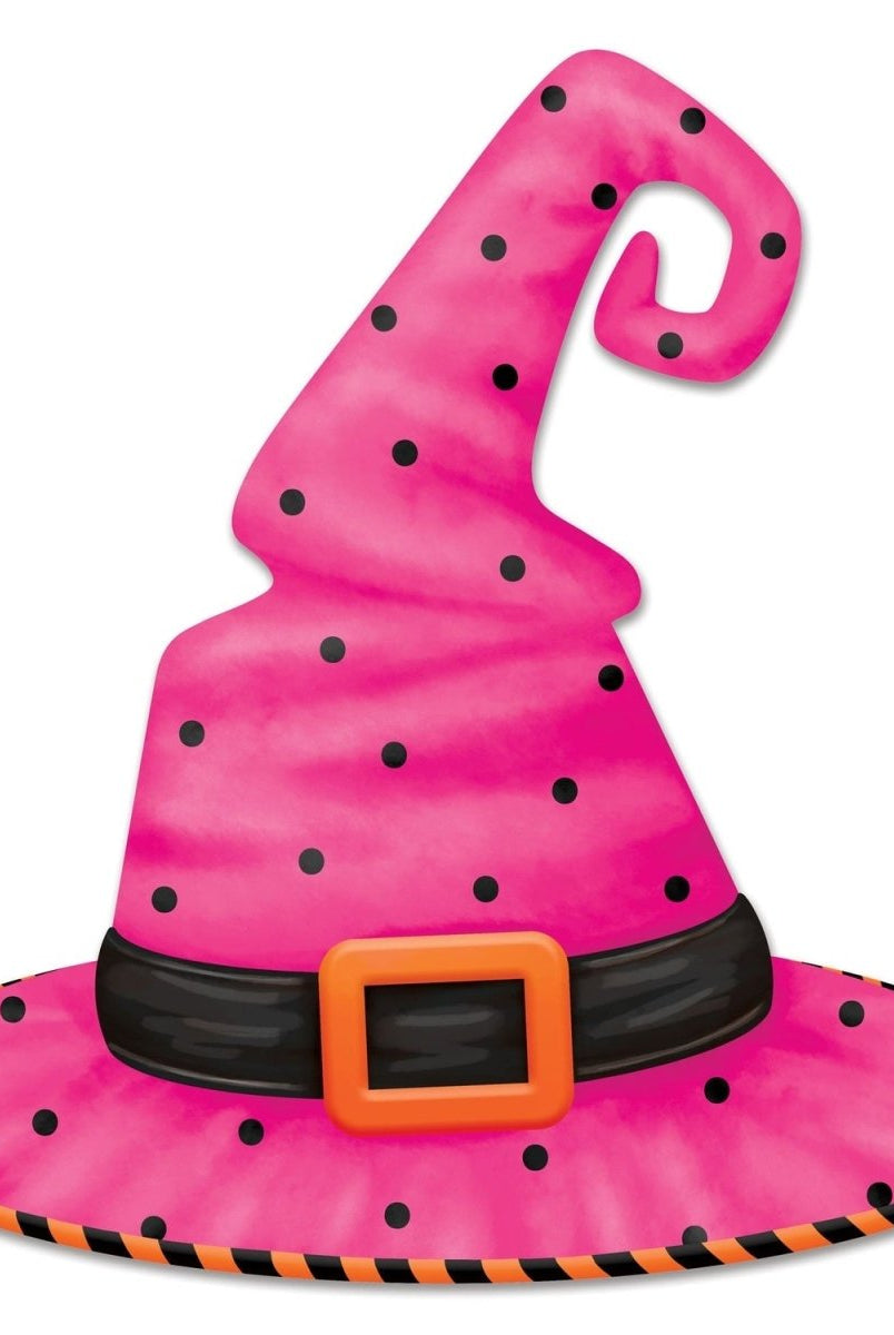 Shop For 12" Embossed Hot Pink Witch Hat