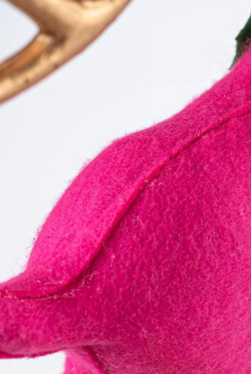 Shop For 12" Flocked Deer: Pink