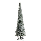 Shop For 12’ Flocked Pencil Artificial Christmas Tree