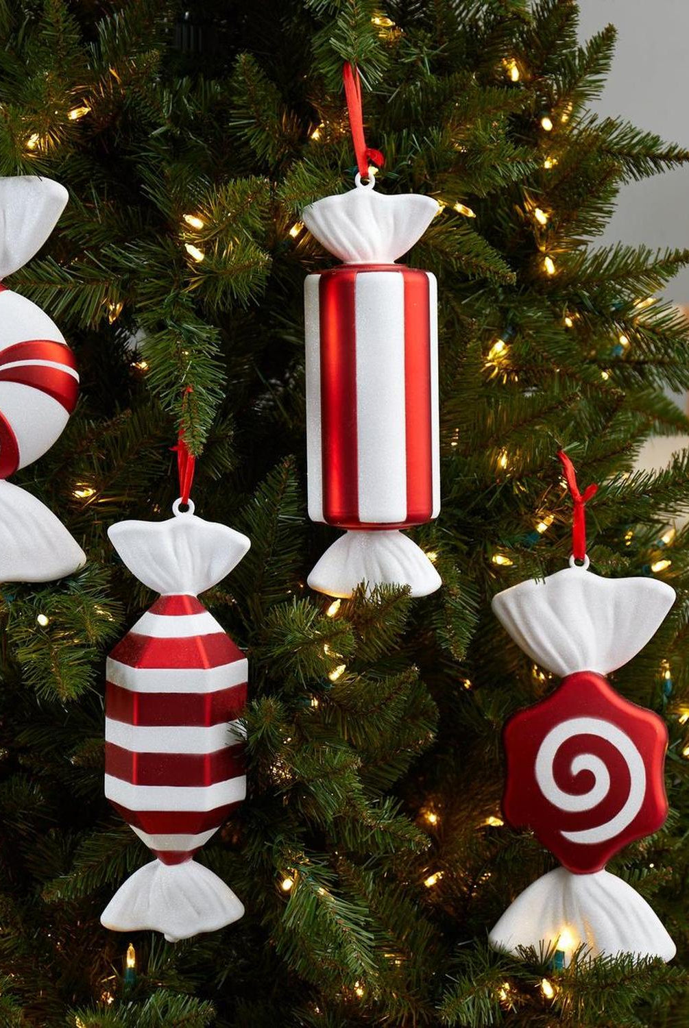 12” Jumbo Assorted Candy Holiday Christmas Ornament, Set of 4