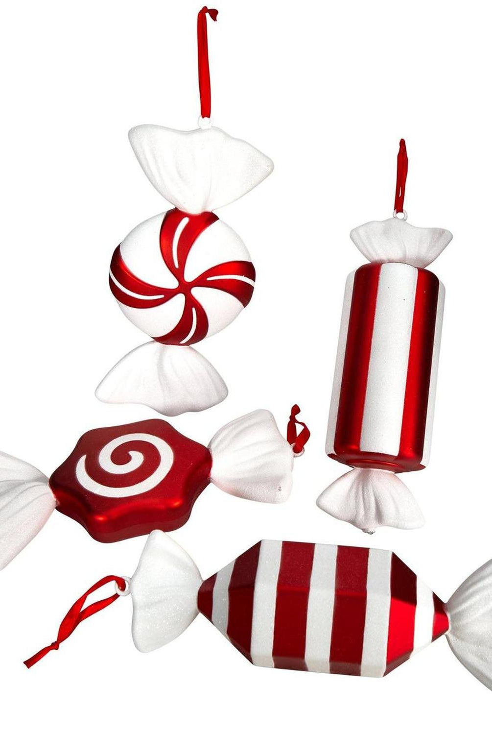 12” Jumbo Assorted Candy Holiday Christmas Ornament, Set of 4