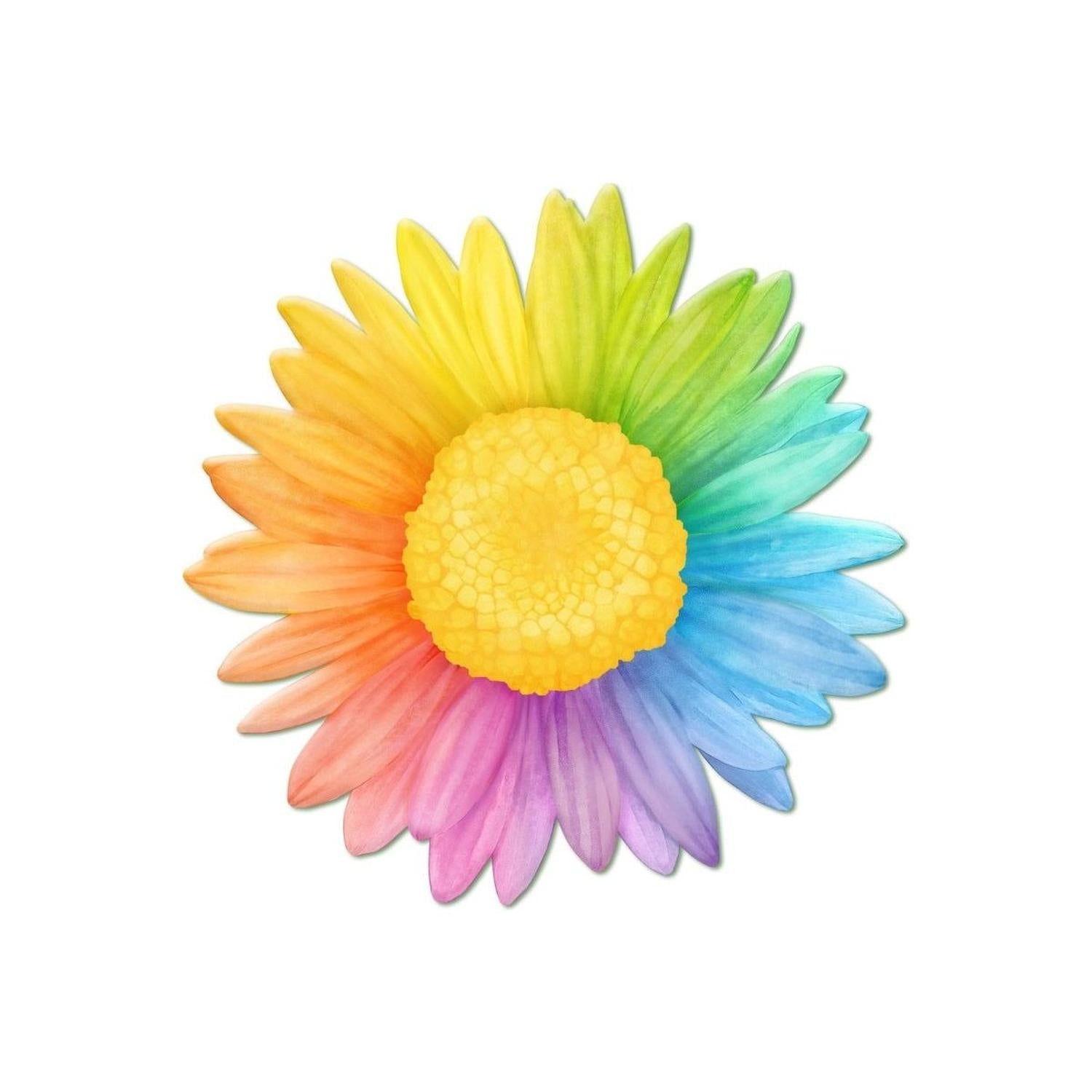 Shop For 12" Metal Embossed Daisy Hanger: Multi