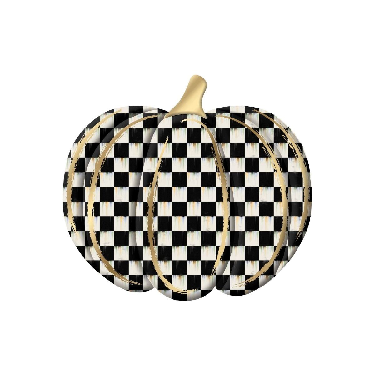 Shop For 12" Metal Embossed Hanger: Black Check