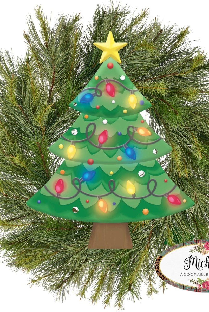 Shop For 12" Metal Embossed Hanger: Christmas Lights