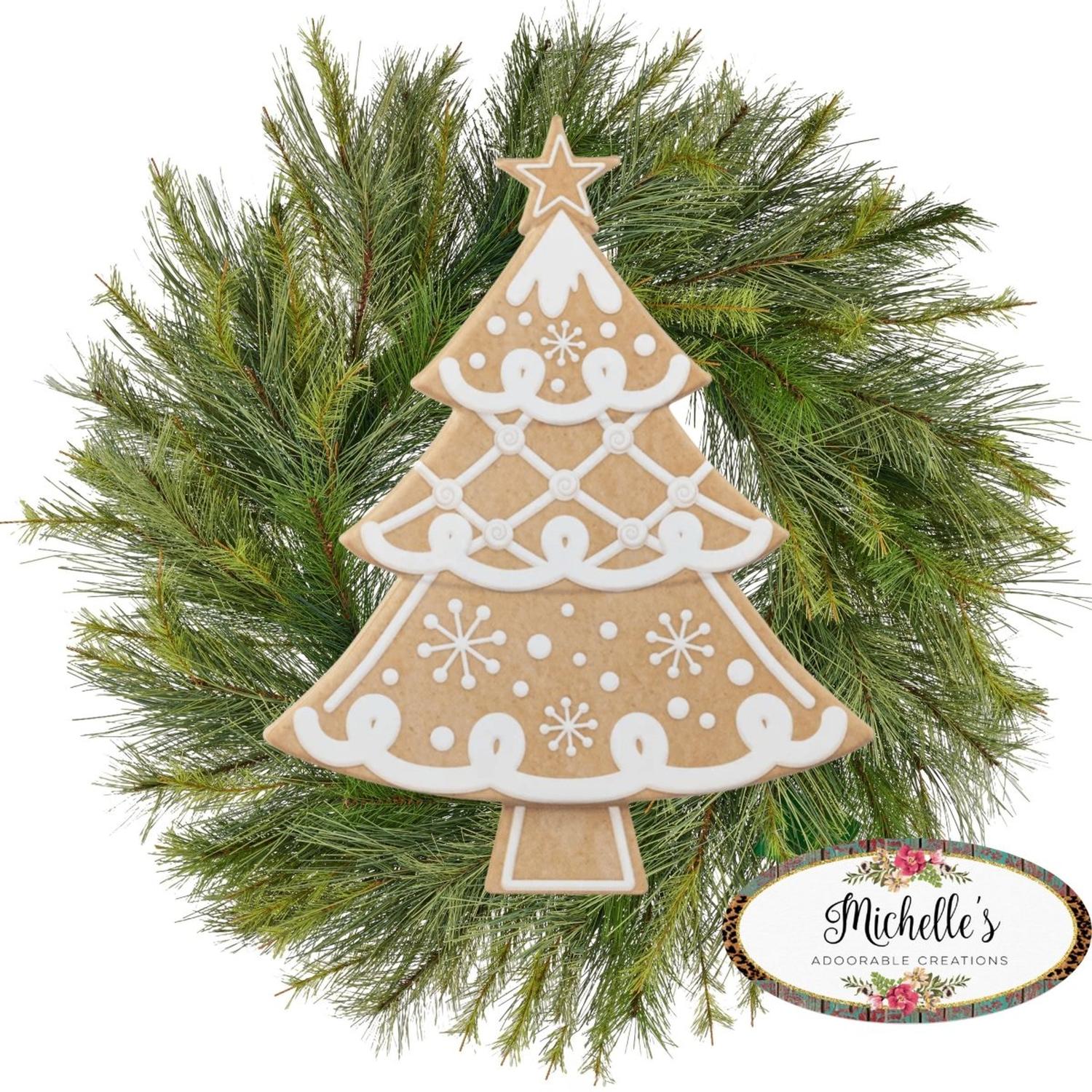 Shop For 12" Metal Embossed Hanger: Gingerbread Tree