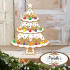Shop For 12" Metal Embossed Hanger: Gingerbread Tree Gumdrops