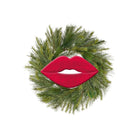Shop For 12" Metal Embossed Hanger: Red Lips