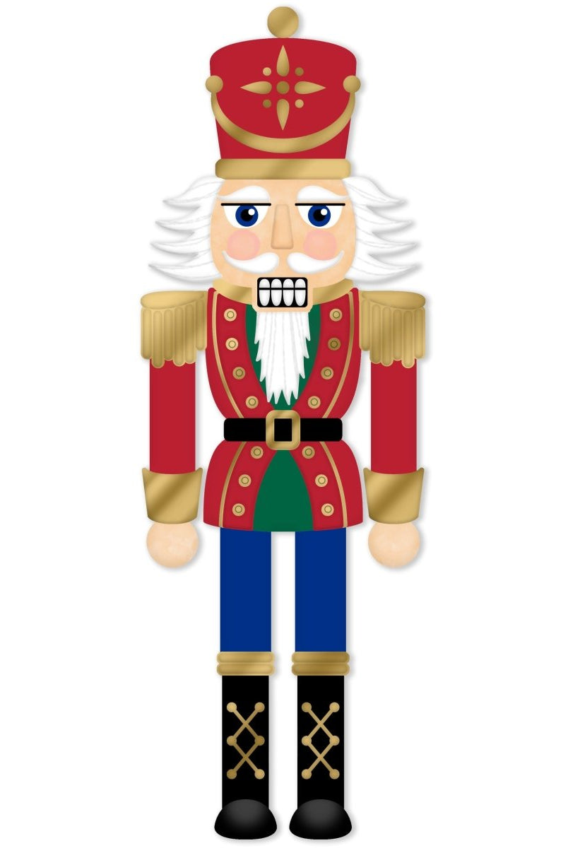 Shop For 12" Metal Embossed Hanger: Traditional Nutcracker