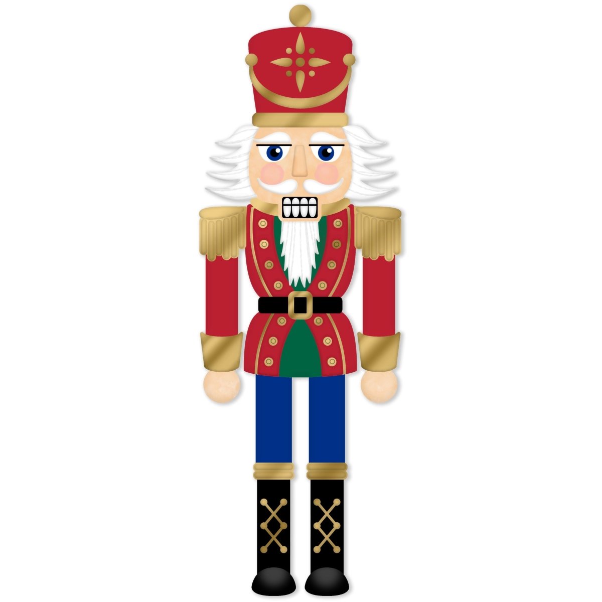 Shop For 12" Metal Embossed Hanger: Traditional Nutcracker
