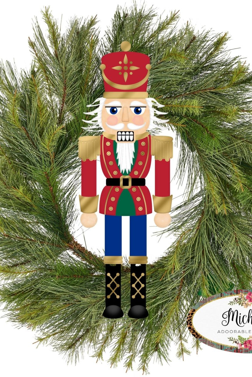 Shop For 12" Metal Embossed Hanger: Traditional Nutcracker