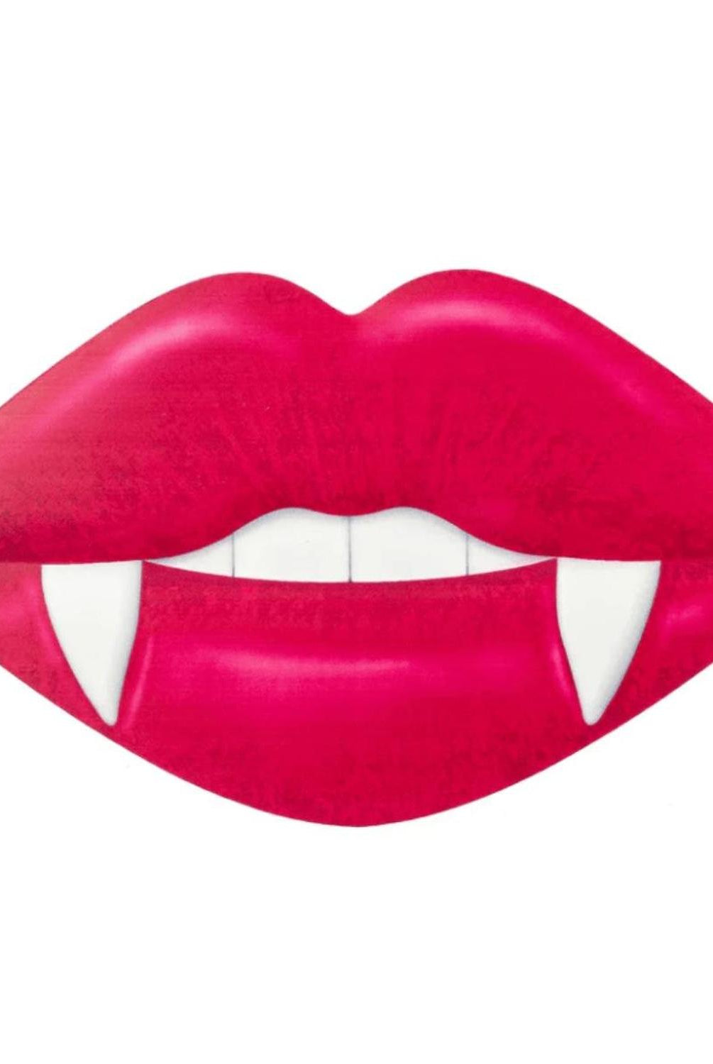12" Metal Embossed Hanger: Vampire Lips Hot Pink