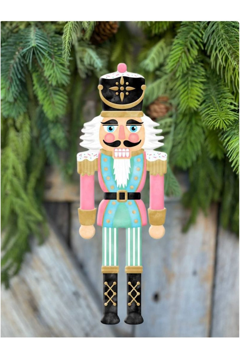 Shop For 12" Metal Embossed Nutcracker: Pink