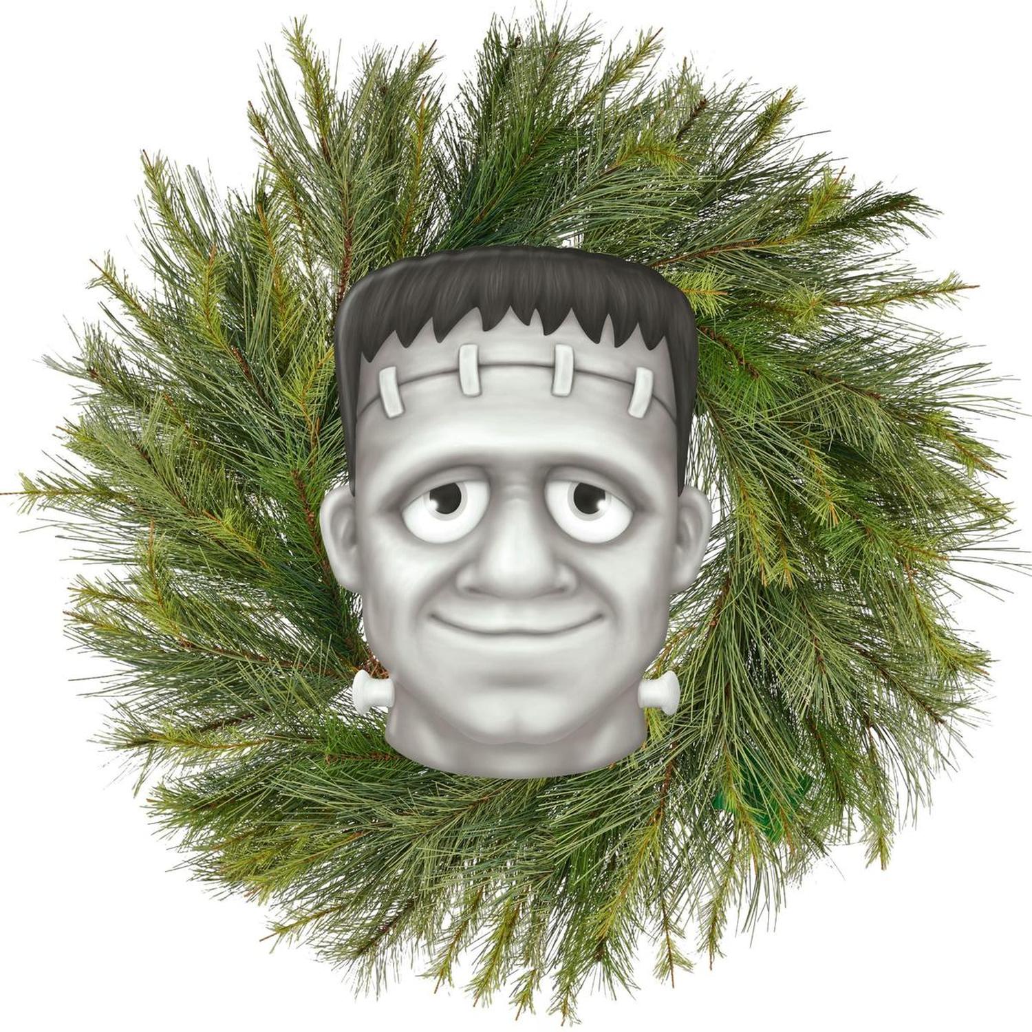 Shop For 12" Metal Embossed Sign: Frankenstein (Black)