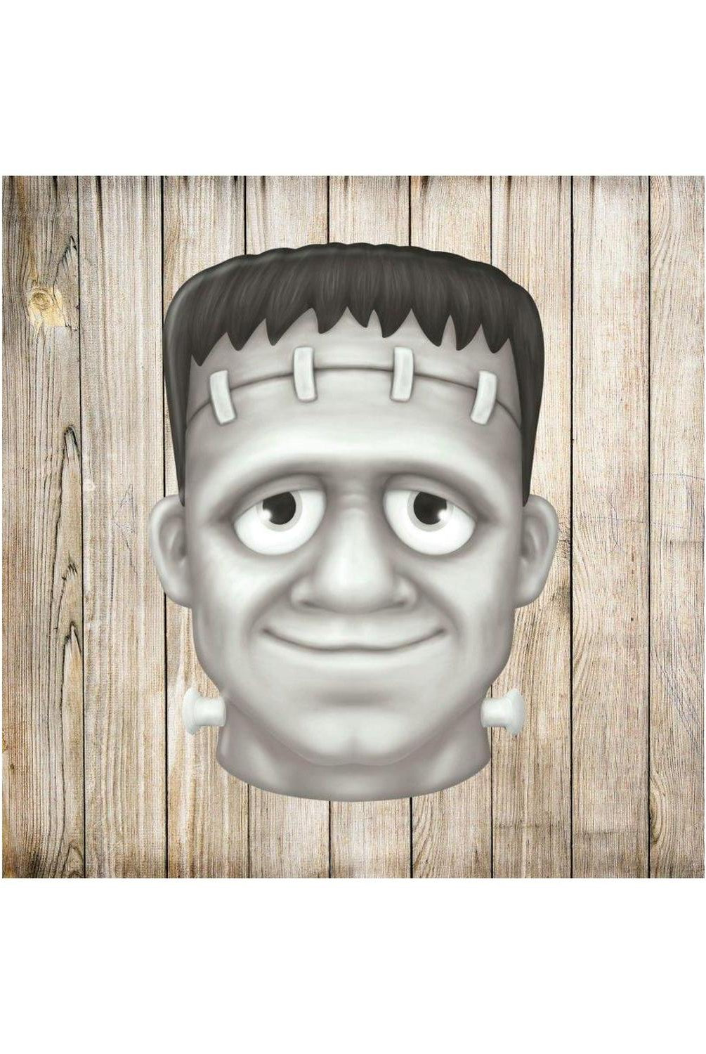 12" Metal Embossed Sign: Frankenstein (Black)