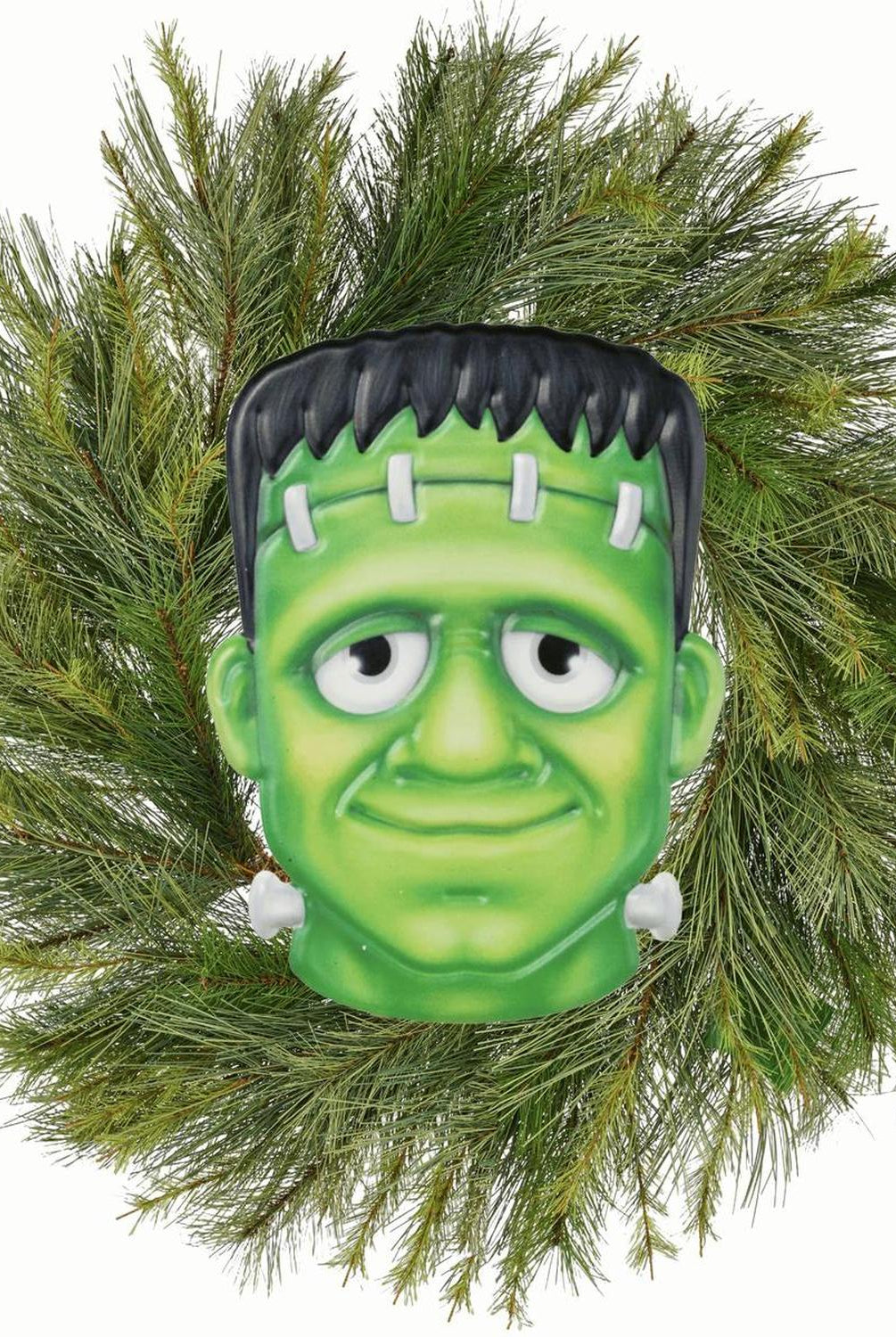 12" Metal Embossed Sign: Frankenstein (Green)