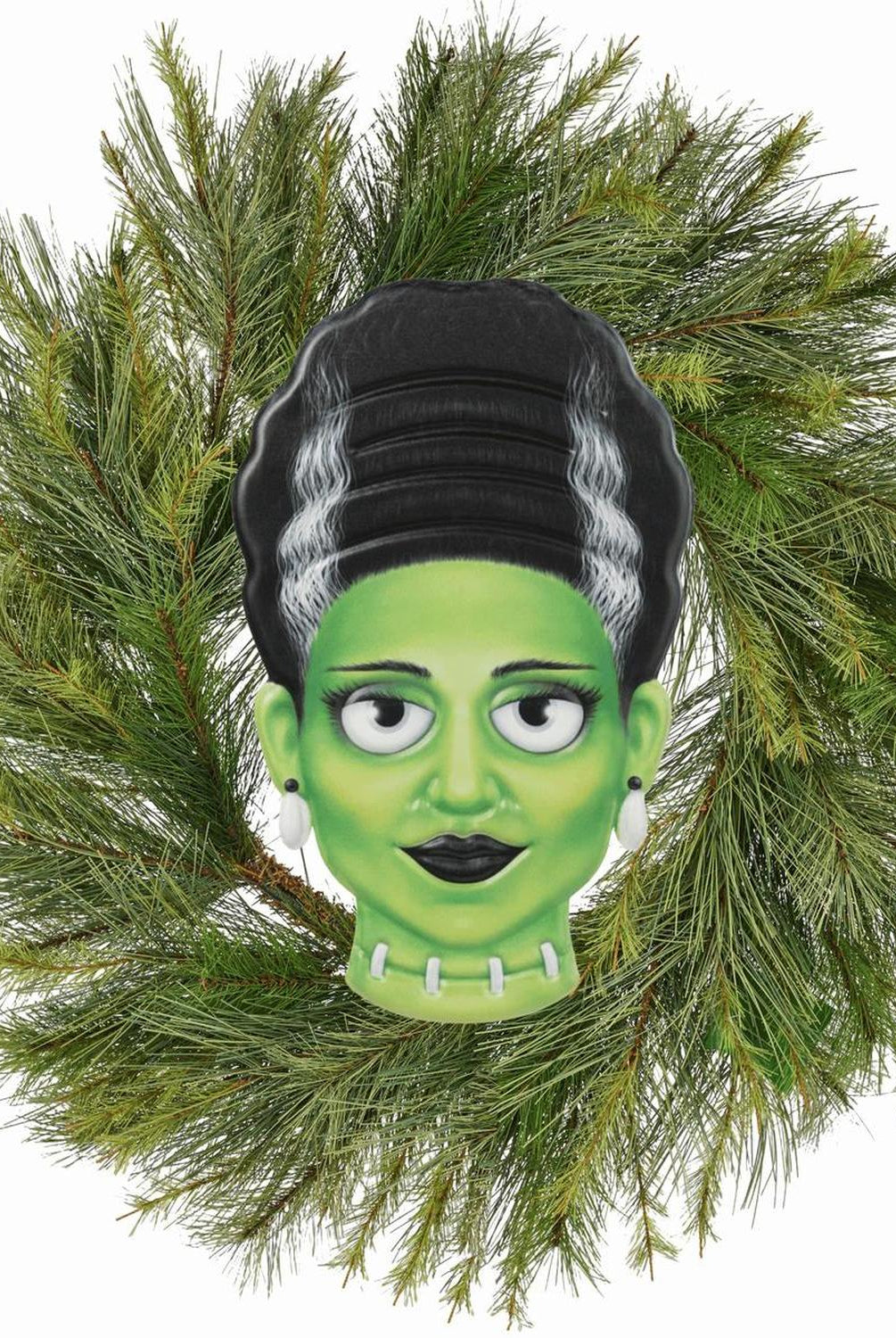 12" Metal Embossed Sign: Mrs. Frankenstein (Green)