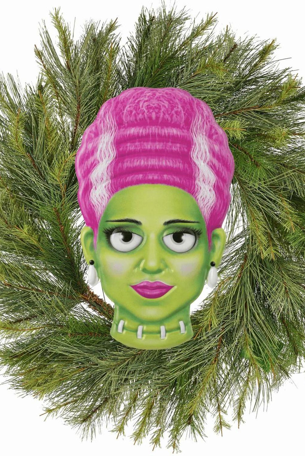 12" Metal Embossed Sign: Mrs. Frankenstein (Pink)