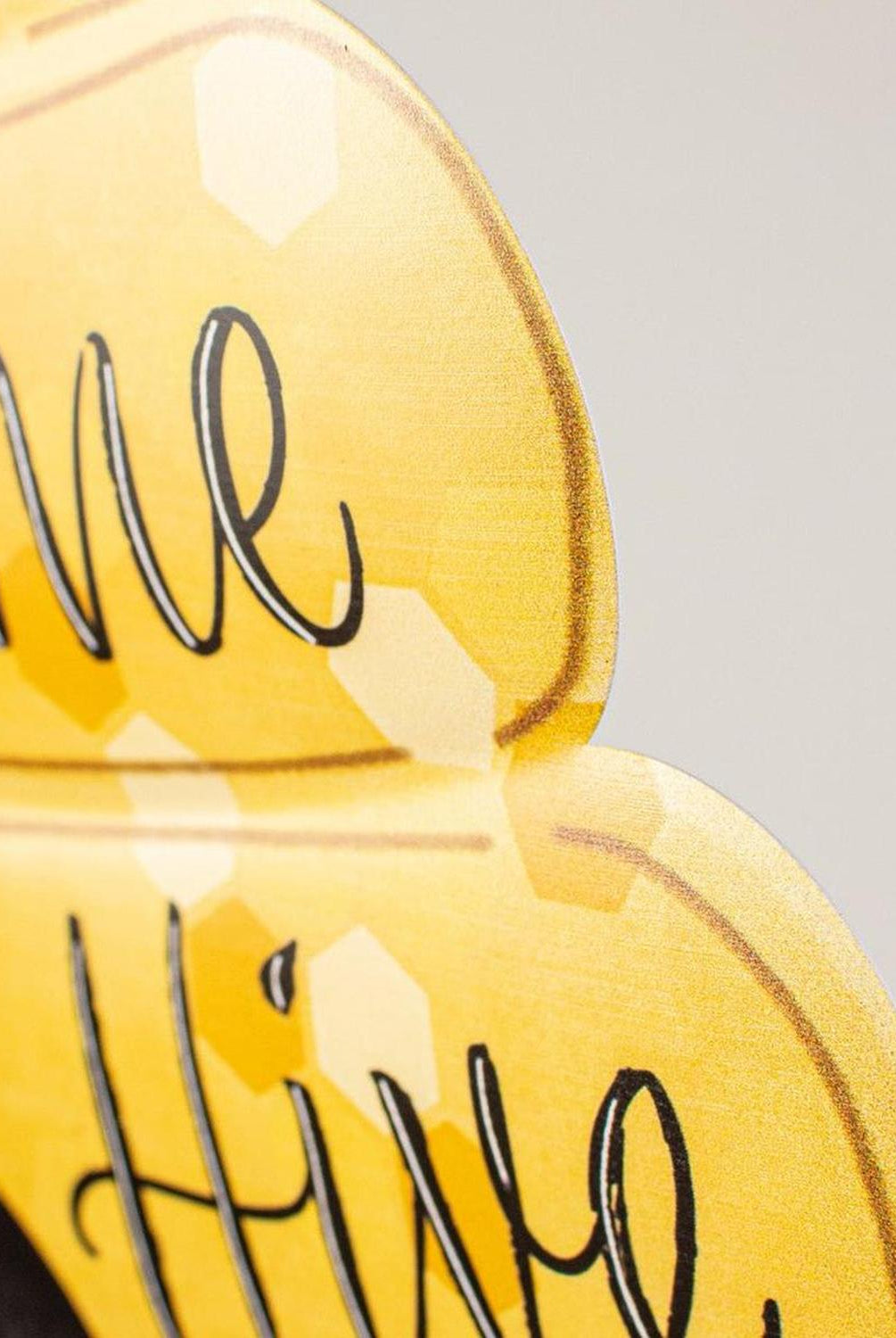 12" Metal Embossed Sign: Welcome To Our Hive