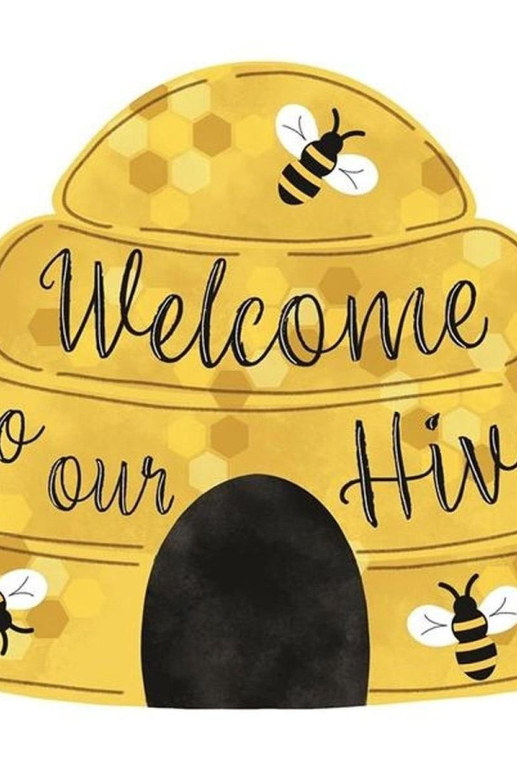 Shop For 12" Metal Embossed Sign: Welcome To Our Hive