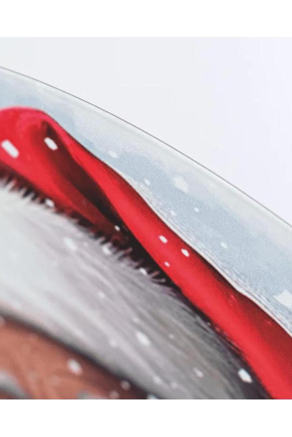 12" Metal Round Sign: Dark Skin Santa Portrait